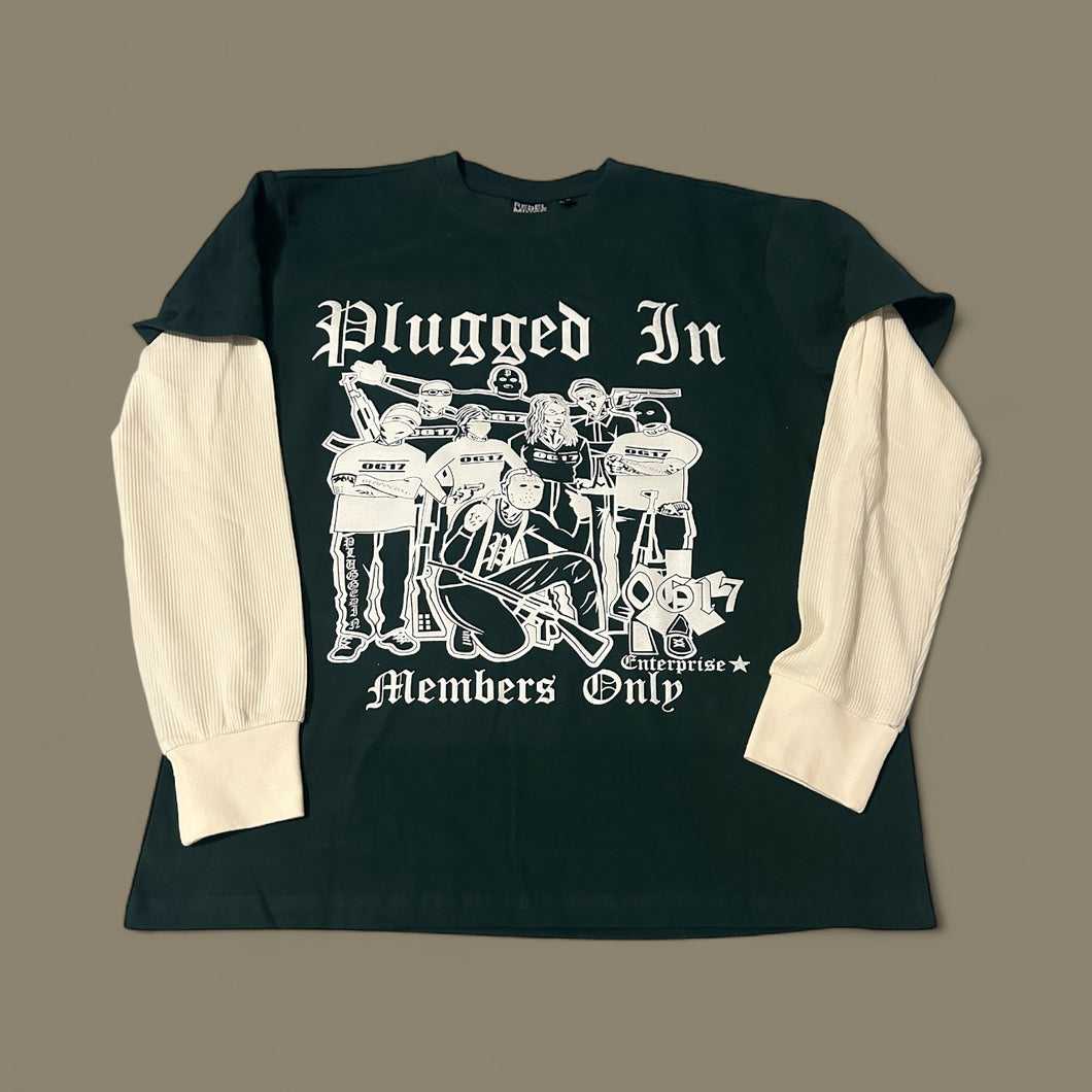 Plugged In Members Only Skater Tee